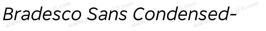 Bradesco Sans Condensed字体转换